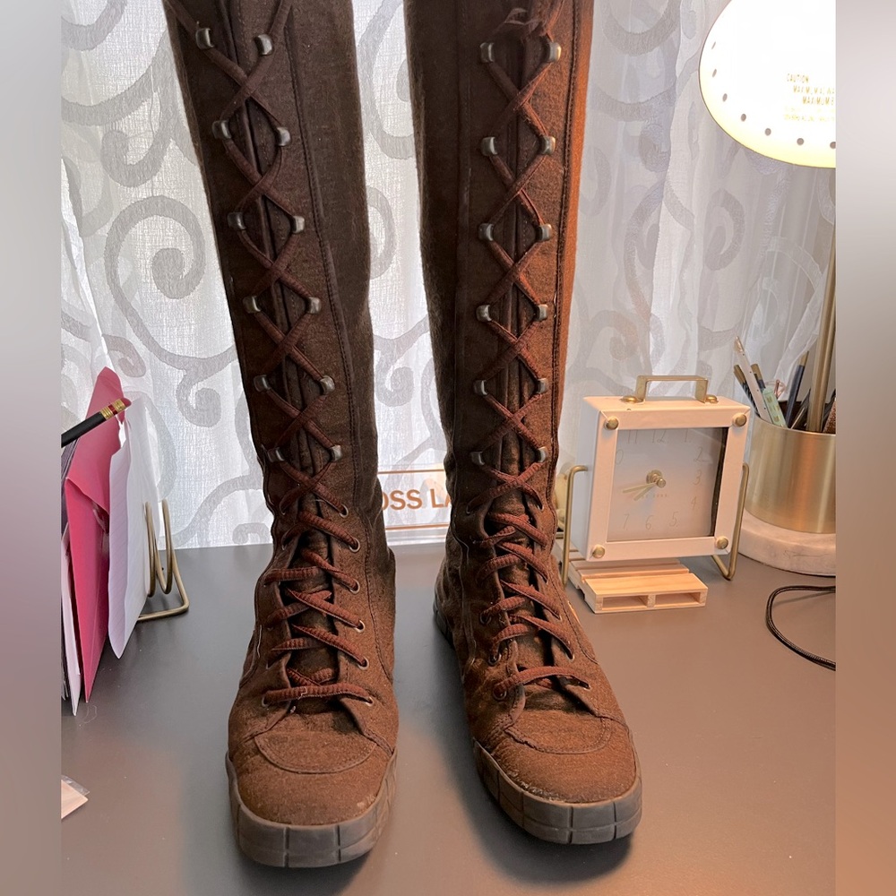 Chanel boots.